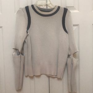 Rachel Roy Split Sleeve Sweater size L